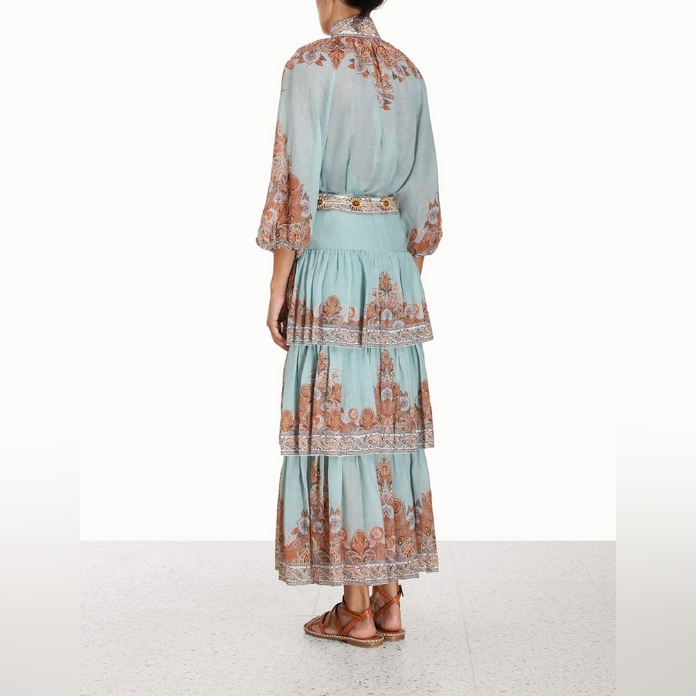 ZIMMERMANN Devi Paisley Print Skirt - Picture 5 of 16